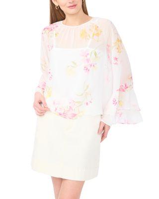 Double Ruffle Sleeve Blouse by VINCE CAMUTO
