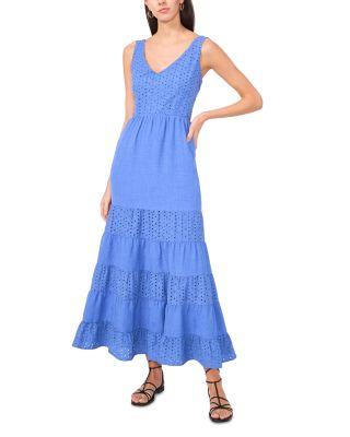 Eyelet Tiered Maxi Dress by VINCE CAMUTO