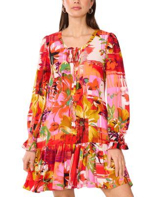 Floral Print Mini Dress by VINCE CAMUTO