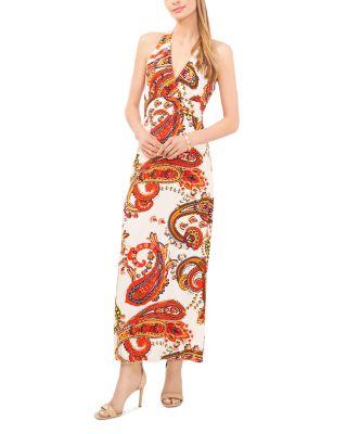 Halter Neck Slit Dress by VINCE CAMUTO