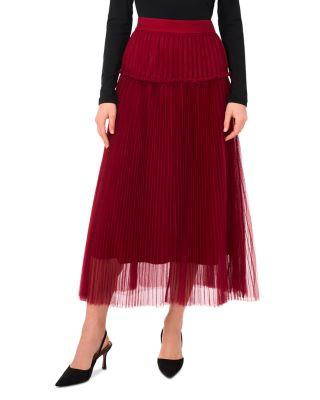 Pleated Midi Skirt by VINCE CAMUTO
