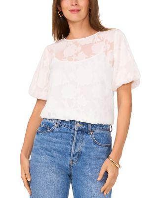 Puff Sleeve Blouse by VINCE CAMUTO