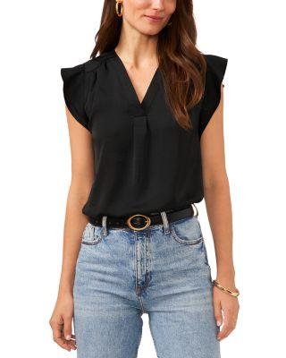 Ruffle Sleeve Top by VINCE CAMUTO