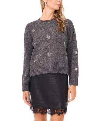 Sequinned Star Sweater by VINCE CAMUTO