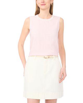 Sleeveless Crewneck Blouse by VINCE CAMUTO