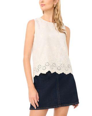 Sleeveless Crewneck Top by VINCE CAMUTO