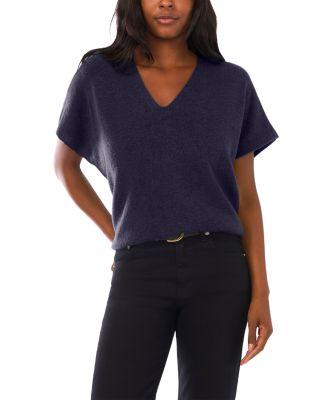 V Neck Short Sleeve Boxy Top by VINCE CAMUTO