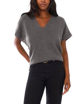 V Neck Short Sleeve Boxy Top by VINCE CAMUTO