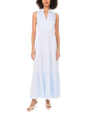 V Neck Sleeveless Tiered Maxi Dress by VINCE CAMUTO