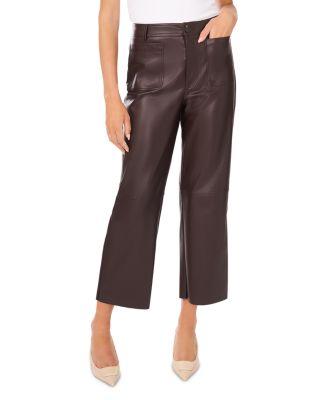Wide Leg Faux Leather Pants by VINCE CAMUTO