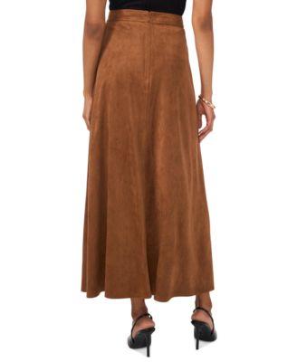 Women's Faux-Suede A-Line Maxi Skirt by VINCE CAMUTO