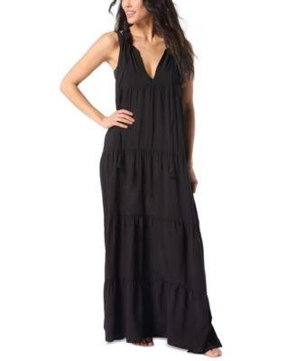 Women's Tiered Maxi Dress Swim Cover-Up by VINCE CAMUTO