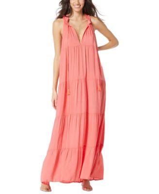 Women's Tiered Maxi Dress Swim Cover-Up by VINCE CAMUTO