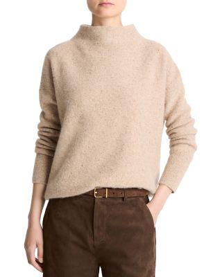 Cashmere Donegal Funnel Neck Sweater by VINCE