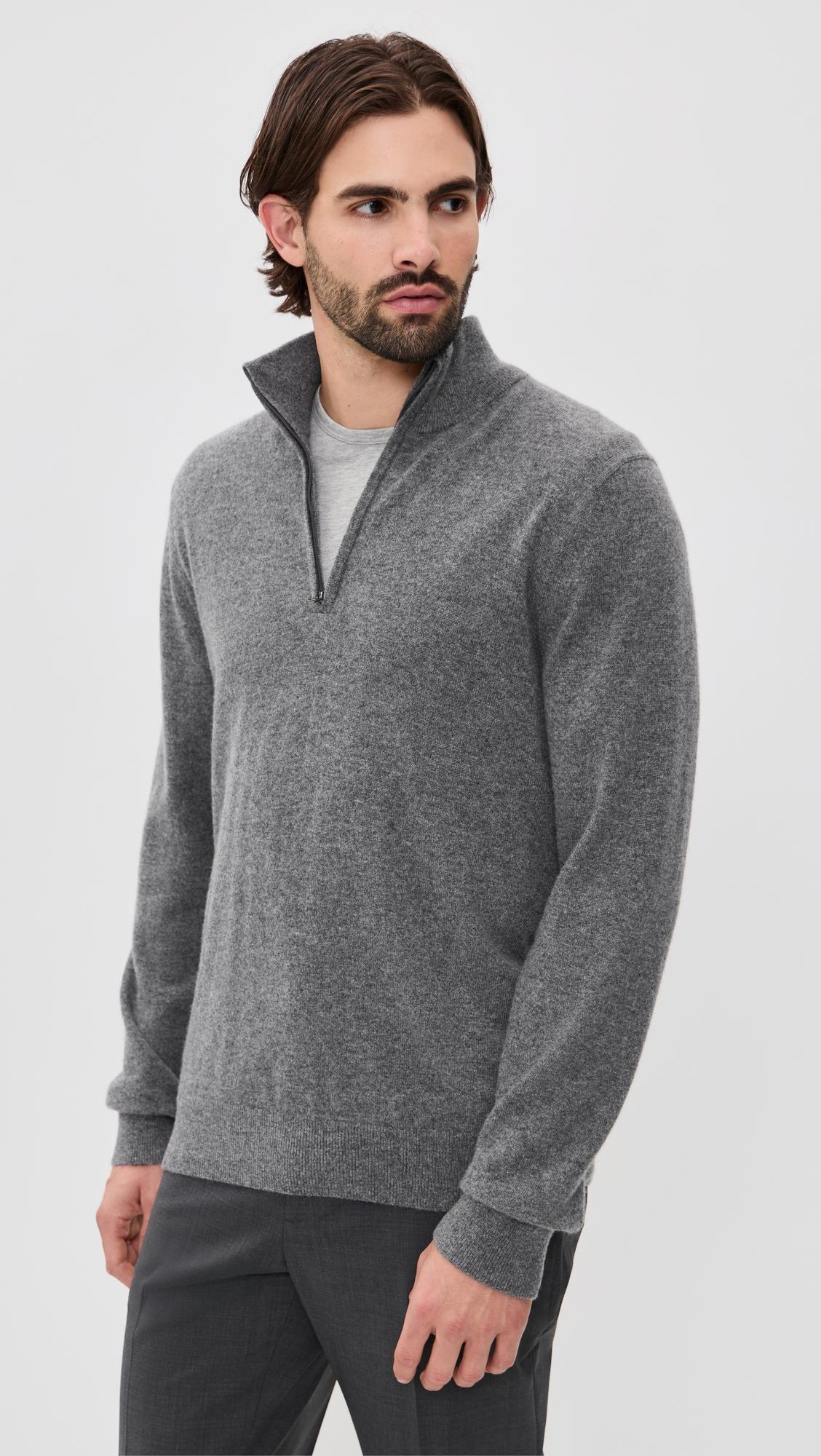 Cashmere Quarter Zip Sweater by VINCE