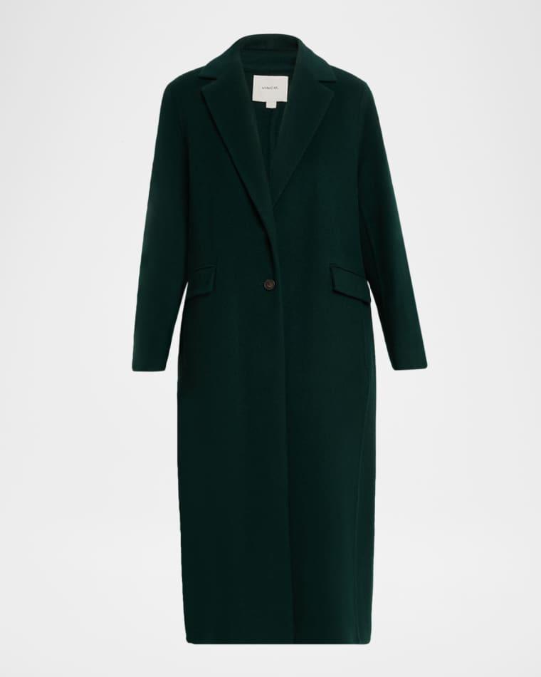 Cashmere-Wool Single-Breasted Coat by VINCE