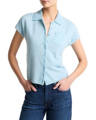 Cashmere & Silk Polo Sweater by VINCE