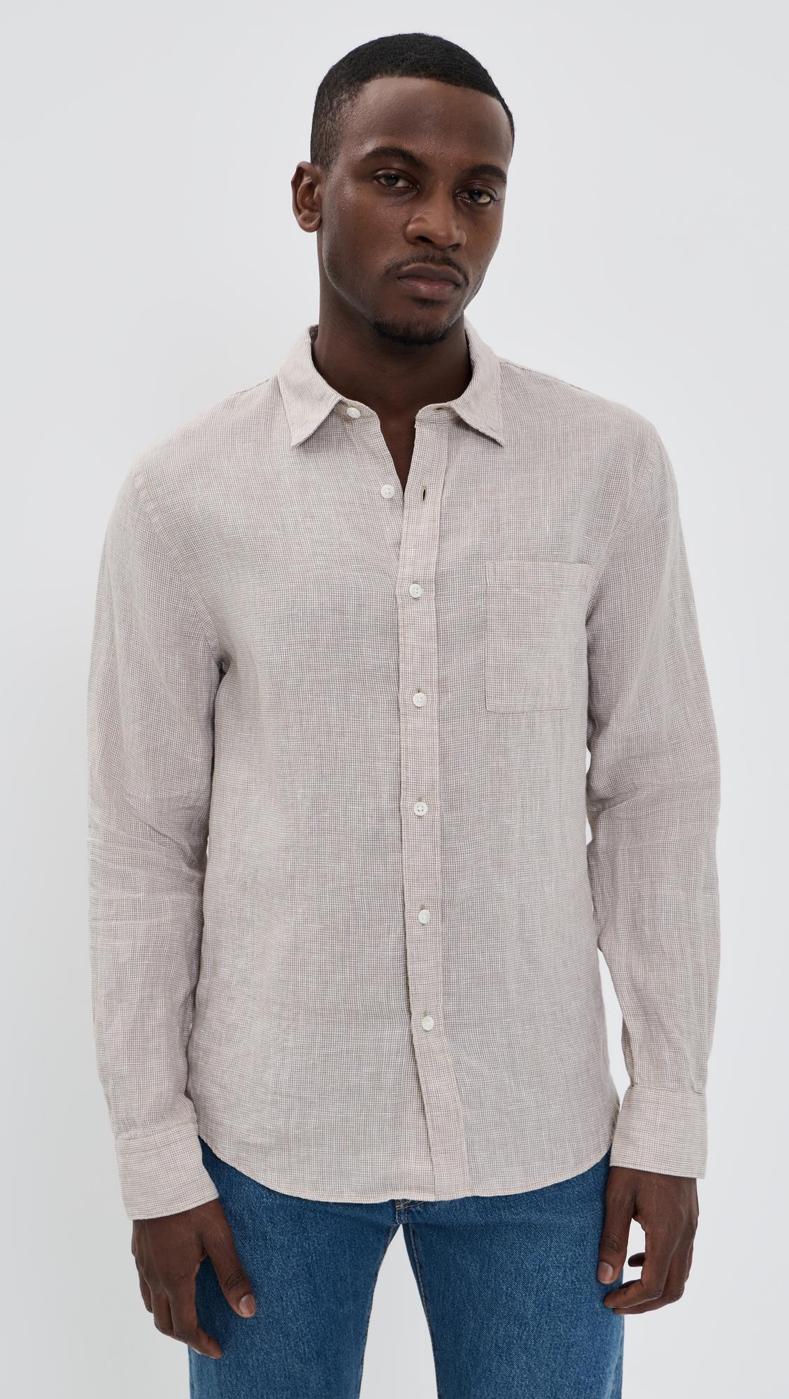 Classic Fit Long Sleeve Shirt by VINCE
