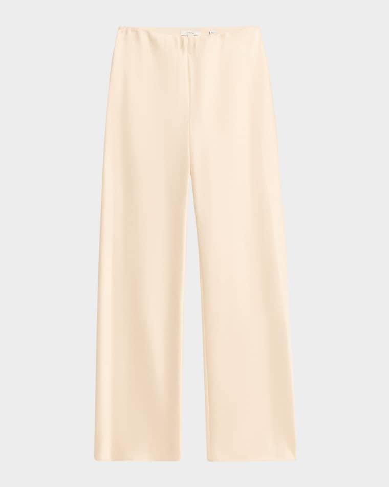 Colette High-Waist Fluid Satin Bias Pants by VINCE
