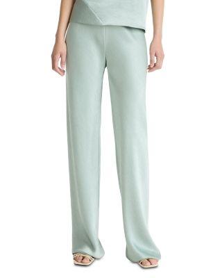 Colette High Waist Fluid Satin Bias Pants by VINCE