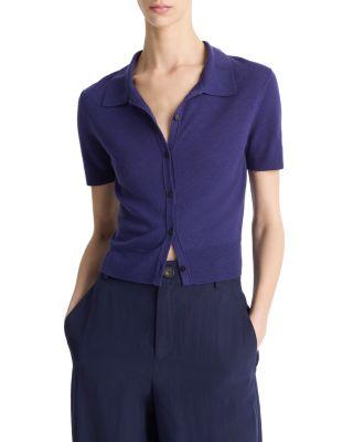 Collared Button Up Top by VINCE