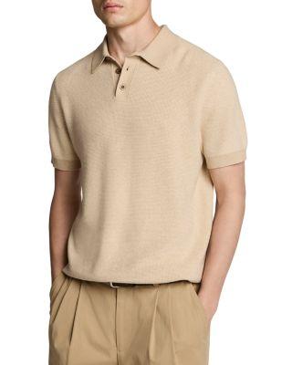 Color Blocked Feed Stripe Short Sleeve Polo by VINCE