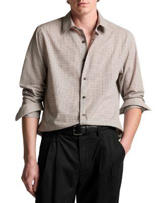 Condor Plaid Long Sleeve Button Down Shirt by VINCE