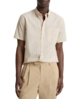 Corbin Stripe Short Sleeve Shirt by VINCE