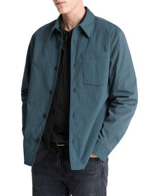 Cotton Blend Insulated Shirt Jacket by VINCE