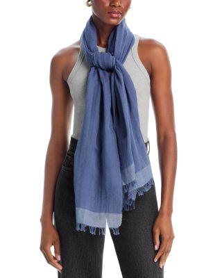 Cotton Border Stripe Scarf by VINCE