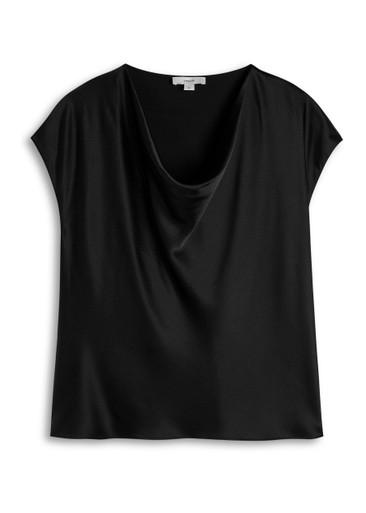 Cowl-neck silk blouse by VINCE