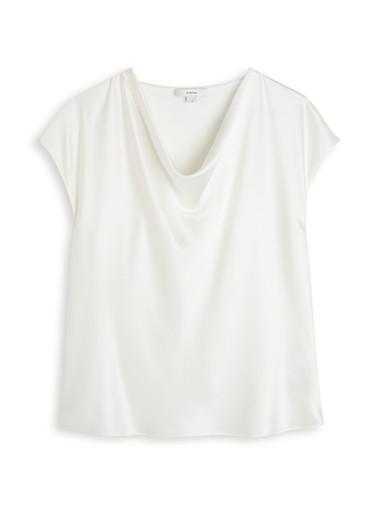 Cowl-neck silk blouse by VINCE