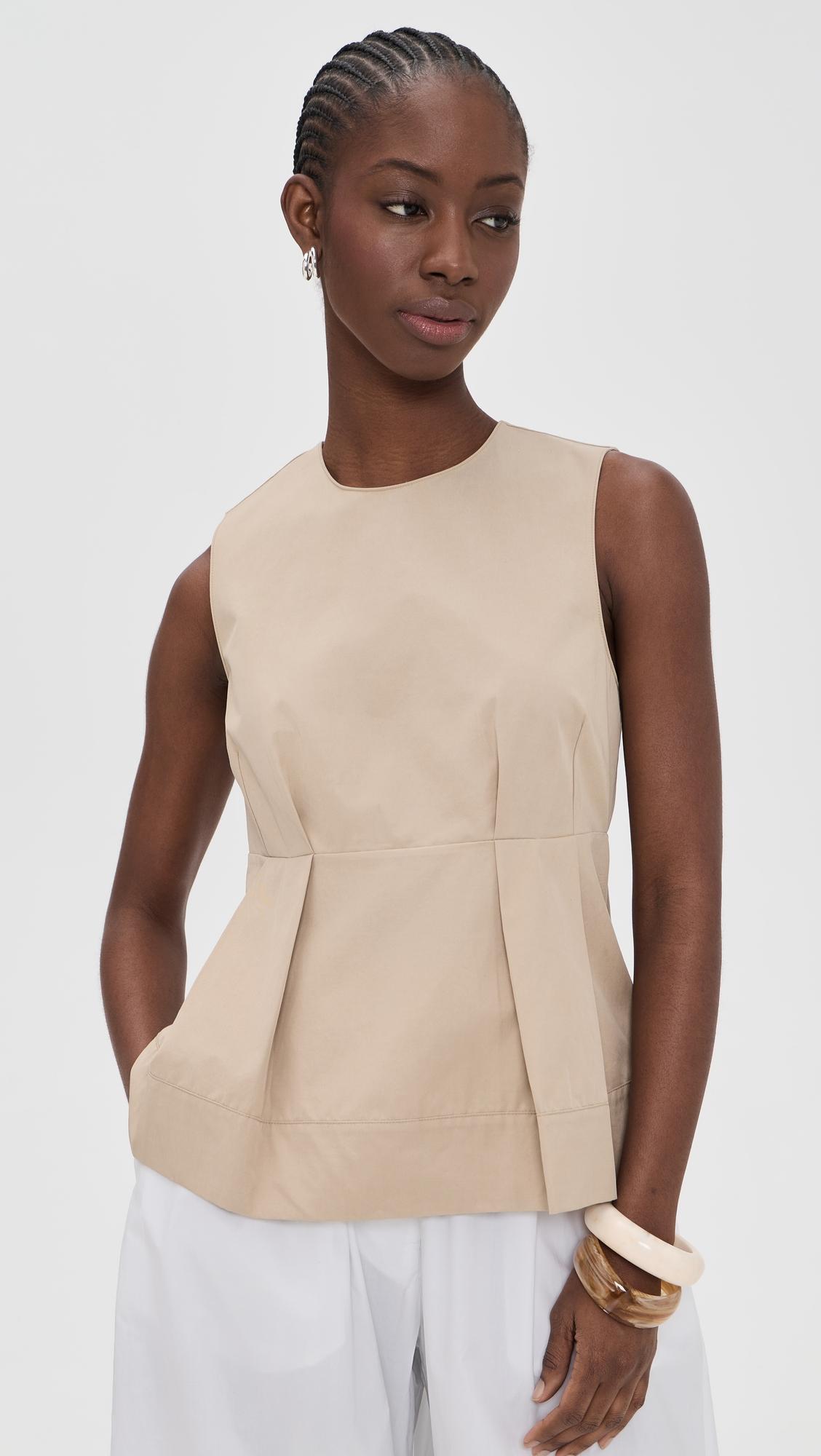 Crew Neck Paneled Top by VINCE