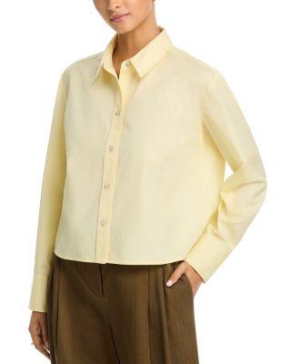 Cropped Button Down Shirt - Exclusive by VINCE