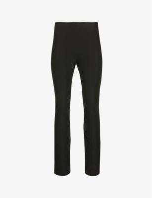 Cropped straight-leg mid-rise  stretch-woven trousers by VINCE