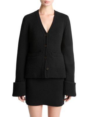 Cuffed Sleeve Cardigan by VINCE