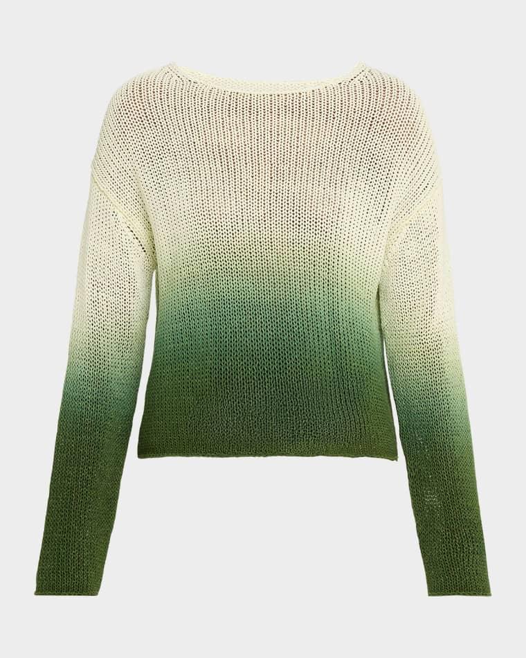 Dip-Dye Cotton Sweater by VINCE