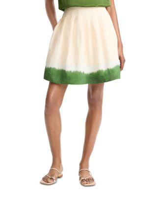 Dip Dye Pleated Skirt by VINCE