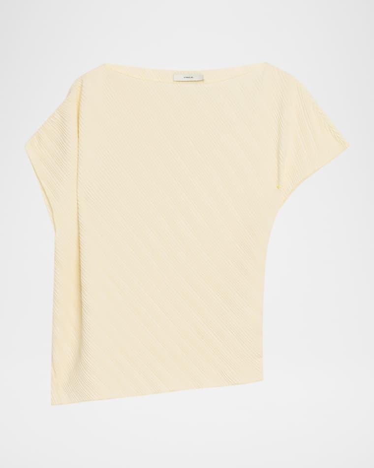Directional Pleated Top by VINCE