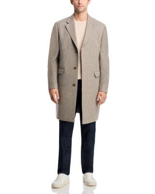 Donegal Chevron Flyfront Topcoat by VINCE