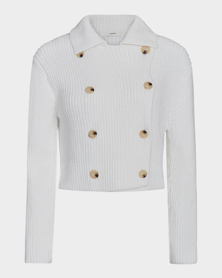 Double-Breasted Sweater Jacket by VINCE