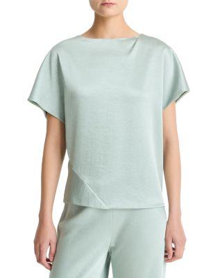 Draped Dolman Sleeve Top by VINCE