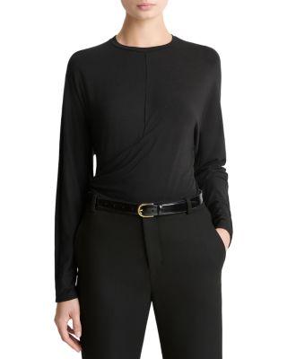 Draped Long Sleeve Top by VINCE