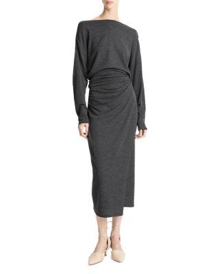 Draped Midi Skirt by VINCE