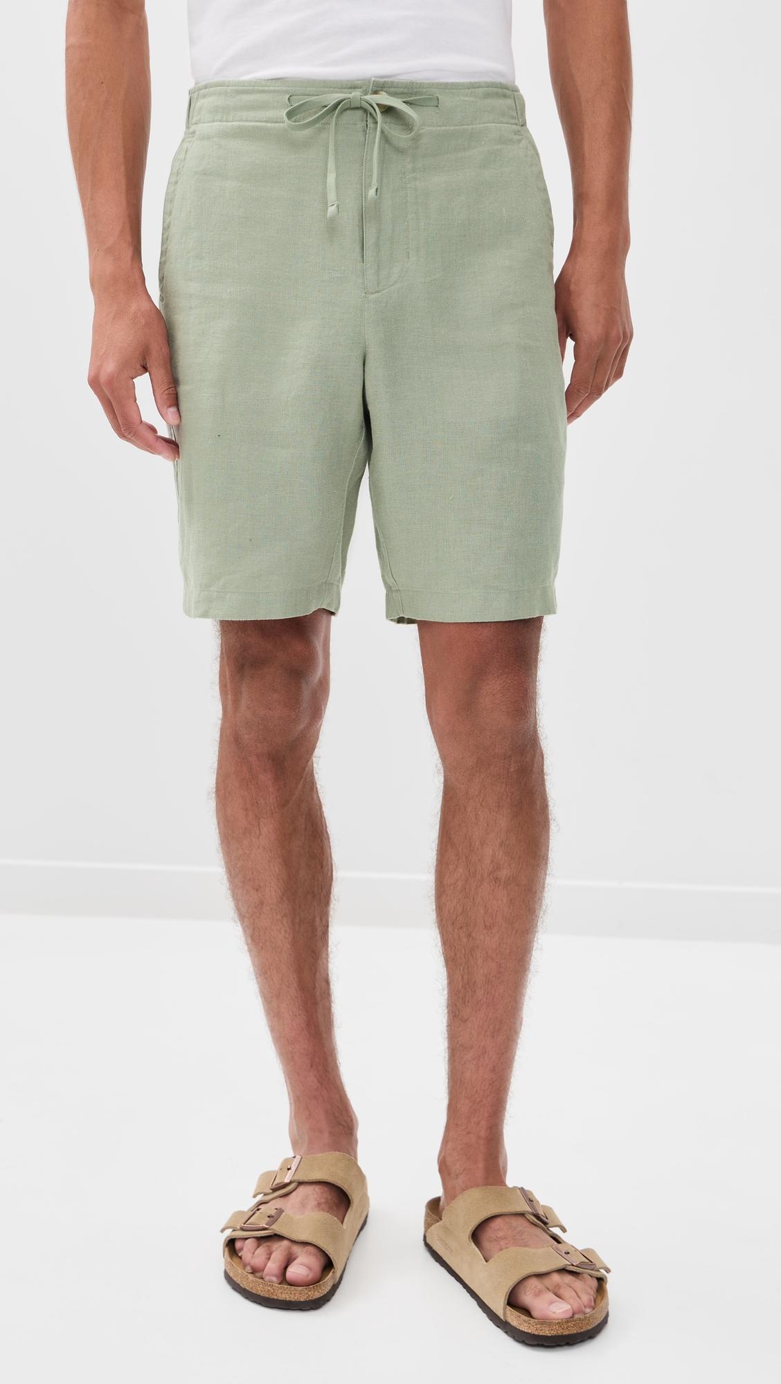 Drawstring Hemp Shorts 9" by VINCE