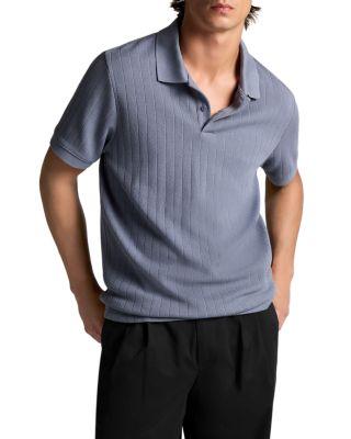 Drop Needle Stripe Short Sleeve Polo by VINCE