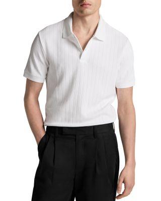 Drop Needle Stripe Short Sleeve Polo by VINCE