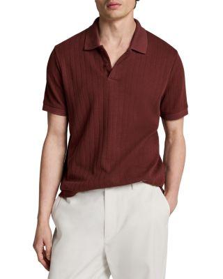 Drop Needle Stripe Short Sleeve Polo by VINCE