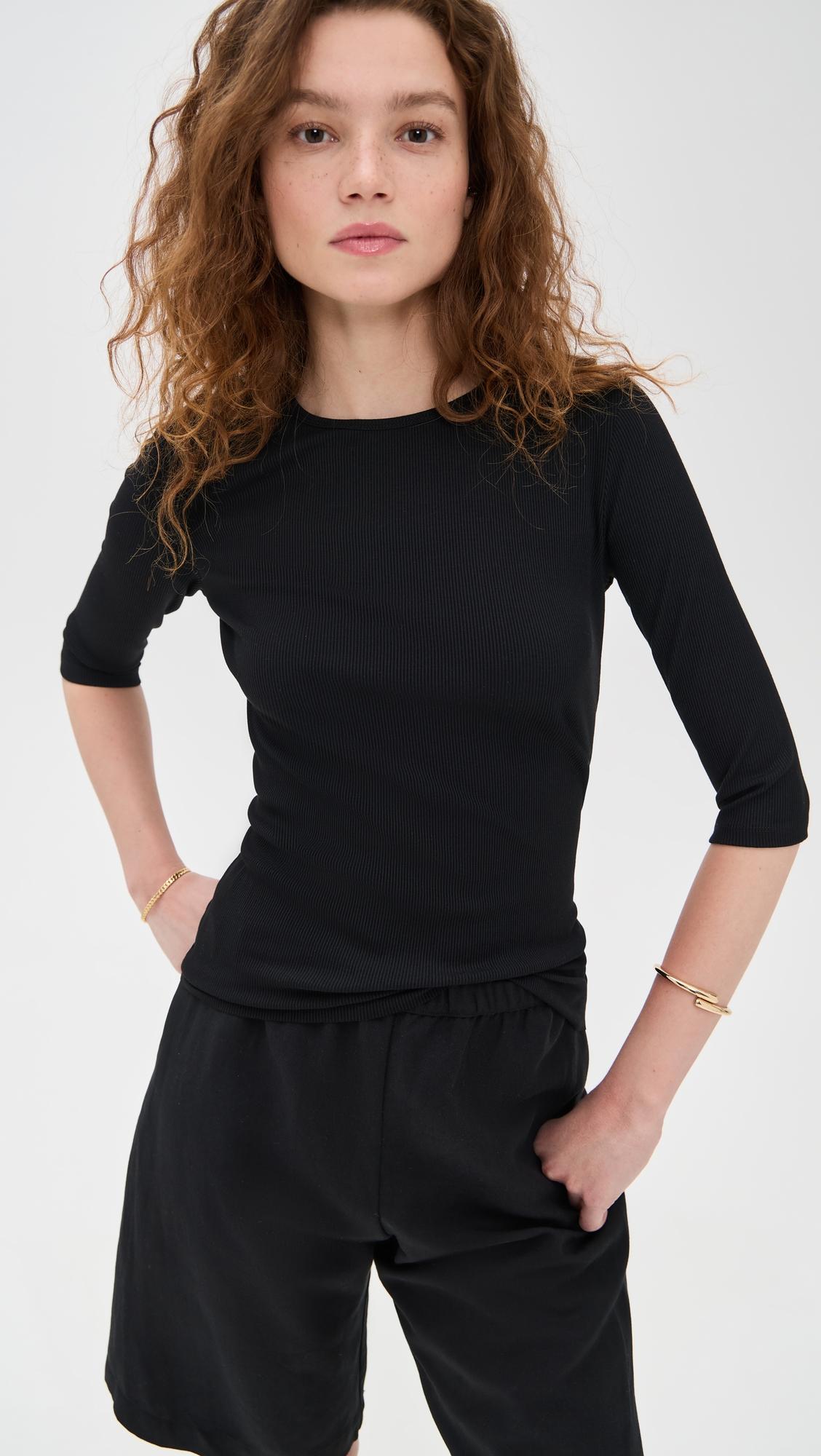 Elbow Sleeve Crew Tee by VINCE