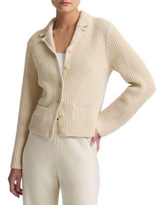 Flap Pocket Collared Cardigan by VINCE